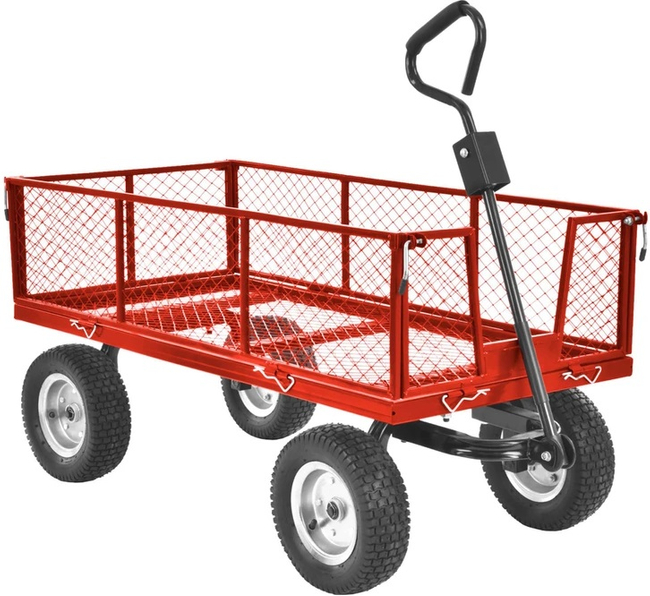 HECHT 53350 WÓZEK TRANSPORTOWY PRZYCZEPA PRZYCZEPKA WOZIDŁO WÓZEK OGRODOWY DO TRAKTORKA 350 KG