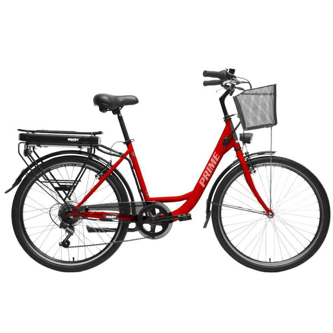 HECHT PRIME RED ROWER ELEKTRYCZNY MIEJSKI TREKKINGOWY REKREACYJNY DAMSKI AKUMULATOROWY - OFICJALNY DYSTRYBUTOR - AUTORYZOWANY DEALER HECHT