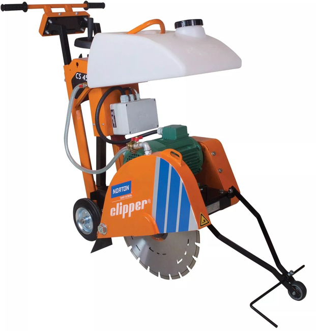 NORTON CLIPPER CS451E PIŁA PILARKA PRZECINARKA ELEKTRYCZNA JEZDNA DROGOWA DO BETONU ASFALTU BUDOWLANA Ø 450mm 5.5kW - OFICJALNY DYSTRYBUTOR - AUTORYZOWANY DEALER NORTON CLIPPER